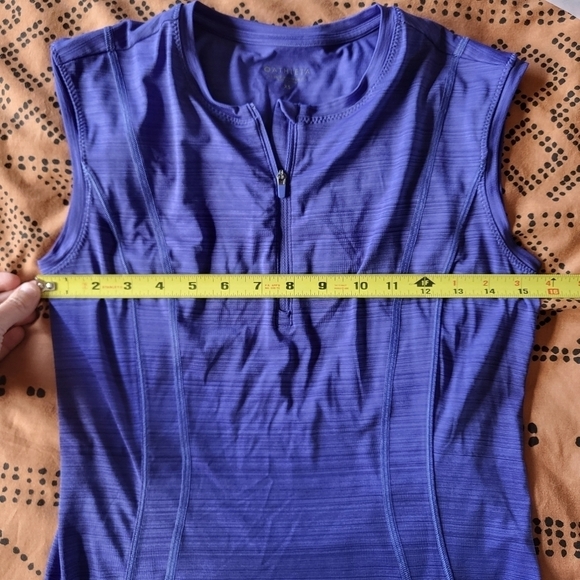 EUC Athleta Pacifica Illume UPF Fitted Tank Blue Purple Xsmall - Picture 8 of 12